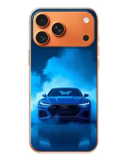 Чохол для iPhone 17 Pro Max з картинкою «Audi — блакитна енергія»