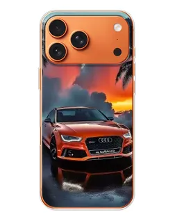 Чохол для iPhone 17 Pro Max з картинкою «Audi — захід сонця»