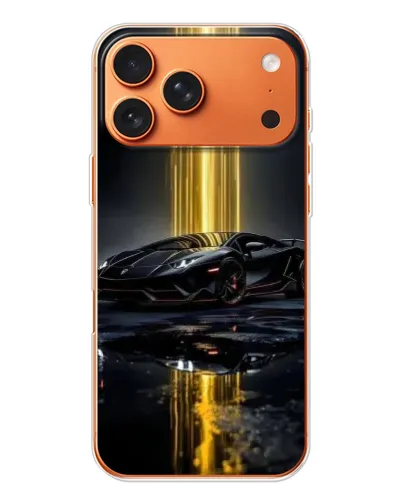 Чехол для iPhone 17 Pro Max с картинкой «Ночной Lamborghini драйв»