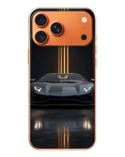 Чехол для iPhone 17 Pro Max с картинкой «Lamborghini золотые линии» Чехол для iPhone 17 Pro Max с картинкой «Lamborghini золотые линии»