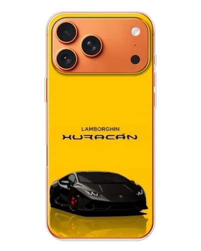 Чехол для iPhone 17 Pro Max с картинкой «Lamborghini Huracan черный»