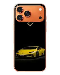 Чехол для iPhone 17 Pro Max с картинкой «Lamborghini желтый акцент»