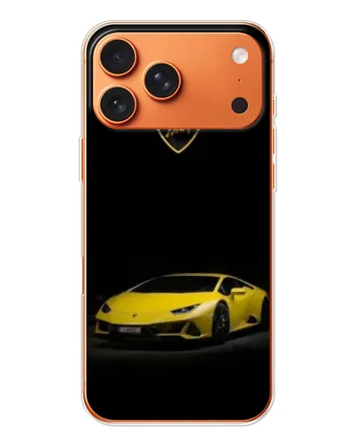 Чехол для iPhone 17 Pro Max с картинкой «Lamborghini желтый акцент»