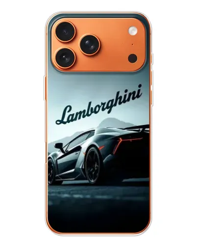Чехол для iPhone 17 Pro Max с картинкой «Классическая надпись Lamborghini»
