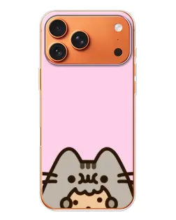 Чехол для iPhone 17 Pro Max с картинкой «Pusheen и печенье»