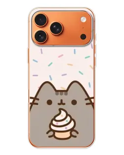 Чехол для iPhone 17 Pro Max с картинкой «Пушин с кексом»
