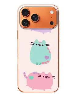Чехол для iPhone 17 Pro Max с картинкой «Pusheen трио»