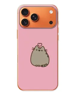 Чехол для iPhone 17 Pro Max с картинкой «Pusheen сердце»