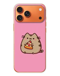 Чохол для iPhone 17 Pro Max з картинкою «Пушин із піцою»