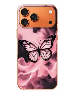 Чехол для iPhone 17 Pro Max с картинкой «Бабочка в дыму»