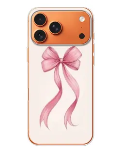 Чехол для iPhone 17 Pro Max с картинкой «Розовый бант»