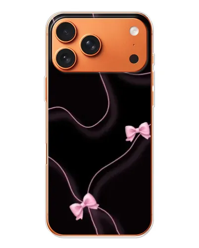 Чехол для iPhone 17 Pro Max с картинкой «Розовые ленты» Чехол для iPhone 17 Pro Max с картинкой «Розовые ленты»