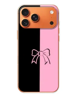 Чехол для iPhone 17 Pro Max с картинкой «Половинки банта»