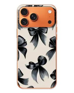 Чехол для iPhone 17 Pro Max с картинкой «Банты Coquette»