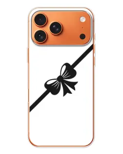 Чехол для iPhone 17 Pro Max с картинкой «Диагональный бант»