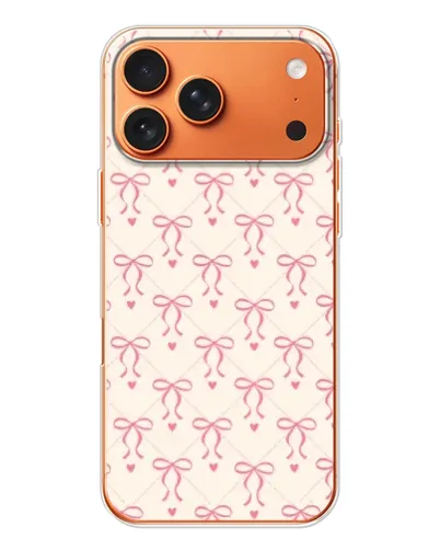 Чехол для iPhone 17 Pro Max с картинкой «Розовые бантики Coquette» Чехол для iPhone 17 Pro Max с картинкой «Розовые бантики Coquette»