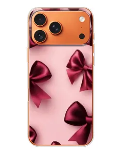 Чехол для iPhone 17 Pro Max с картинкой «Бордовый атлас»