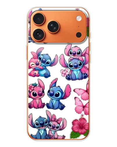 Чехол для iPhone 17 Pro Max с картинкой «Стикеры Stitch и Angel» Чехол для iPhone 17 Pro Max с картинкой «Стикеры Stitch и Angel»