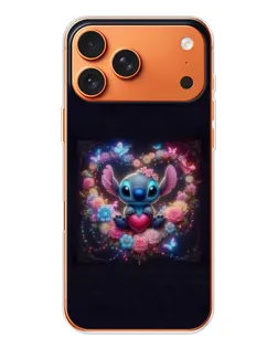 Чехол для iPhone 17 Pro Max с картинкой «Stitch в цветах»