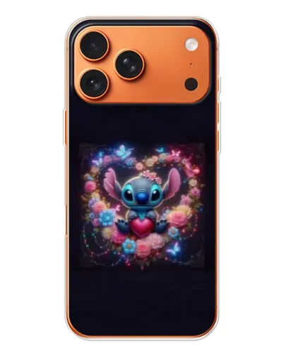 Чехол для iPhone 17 Pro Max с картинкой «Stitch в цветах» Чехол для iPhone 17 Pro Max с картинкой «Stitch в цветах»