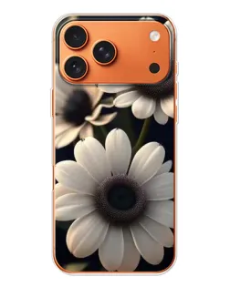 Чехол для iPhone 17 Pro Max с картинкой «Белые маргаритки макро»