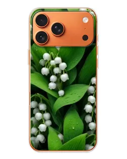 Чехол для iPhone 17 Pro Max с картинкой «Ландыши в зелени»