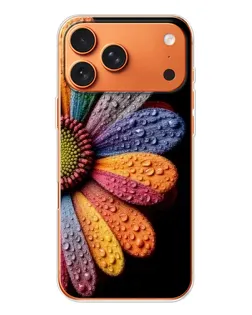 Чехол для iPhone 17 Pro Max с картинкой «Радужный цветок»