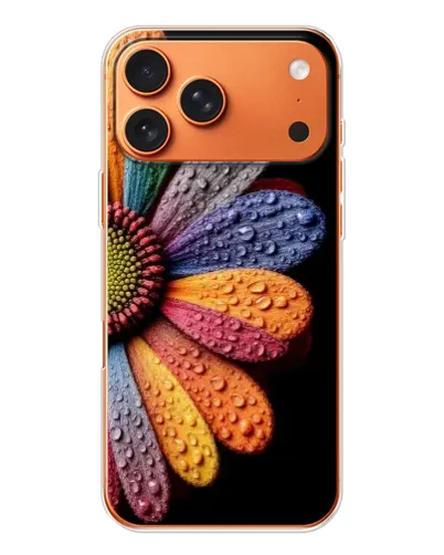 Чехол для iPhone 17 Pro Max с картинкой «Радужный цветок» Чехол для iPhone 17 Pro Max с картинкой «Радужный цветок»