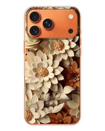 Чехол для iPhone 17 Pro Max с картинкой «Бежевый флористический декор» Чехол для iPhone 17 Pro Max с картинкой «Бежевый флористический декор»
