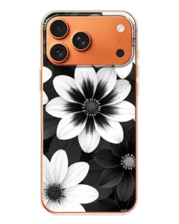 Чехол для iPhone 17 Pro Max с картинкой «Монохромные астры»