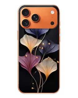 Чехол для iPhone 17 Pro Max с картинкой «Лиловые цветы грации»