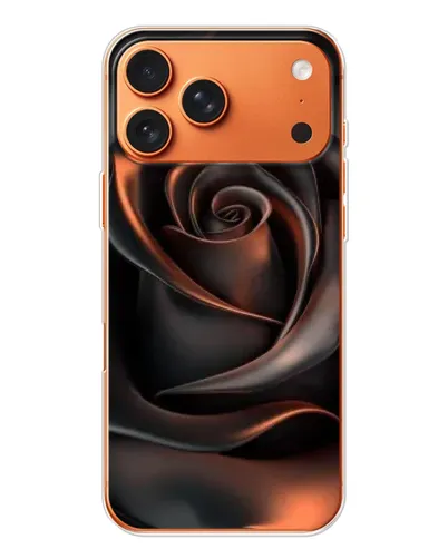 Чехол для iPhone 17 Pro Max с картинкой «Шелковая черная роза» Чехол для iPhone 17 Pro Max с картинкой «Шелковая черная роза»