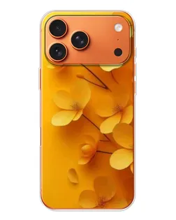 Чехол для iPhone 17 Pro Max с картинкой «Золотые лепестки»