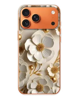 Чехол для iPhone 17 Pro Max с картинкой «Белие бумажние  цвети»