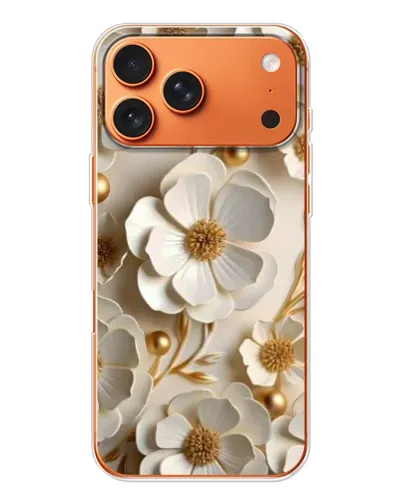 Чехол для iPhone 17 Pro Max с картинкой «Белие бумажние цвети» Чехол для iPhone 17 Pro Max с картинкой «Белие бумажние цвети»