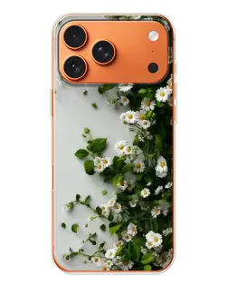 Чехол для iPhone 17 Pro Max с картинкой «Ветка мелких белых цветов»
