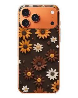 Чехол для iPhone 17 Pro Max с картинкой «Узор из маленьких подсолнухов»