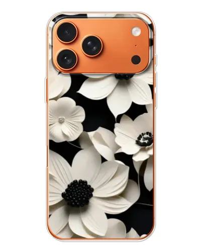 Чехол для iPhone 17 Pro Max с картинкой «Объемные белые цветы» Чехол для iPhone 17 Pro Max с картинкой «Объемные белые цветы»