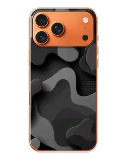 Чехол для iPhone 17 Pro Max с картинкой «Темный абстрактный камуфляж»