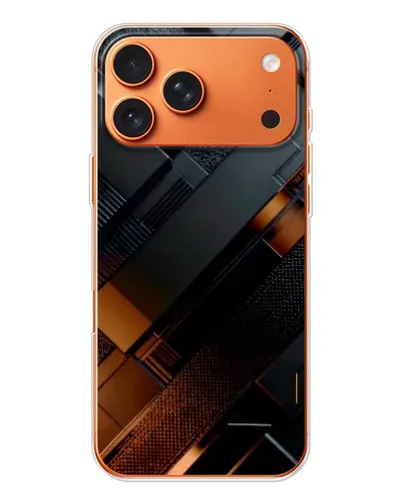 Чехол для iPhone 17 Pro Max с картинкой «Черные геометрические блоки» Чехол для iPhone 17 Pro Max с картинкой «Черные геометрические блоки»