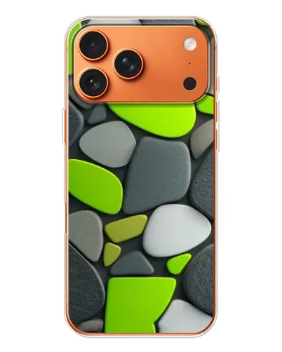 Чехол для iPhone 17 Pro Max с картинкой «Яркая неоновая галька» Чехол для iPhone 17 Pro Max с картинкой «Яркая неоновая галька»