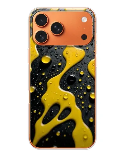 Чехол для iPhone 17 Pro Max с картинкой «Жидкое желтое золото» Чехол для iPhone 17 Pro Max с картинкой «Жидкое желтое золото»