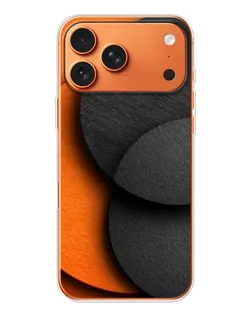 Чехол для iPhone 17 Pro Max с картинкой «Геометрия оранжевых кругов»