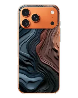 Чехол для iPhone 17 Pro Max с картинкой «Цветные волны каньона»