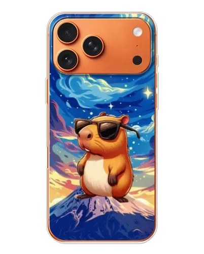 Чехол для iPhone 17 Pro Max с картинкой «Капибара Ван Гога»