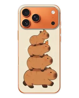 Чехол для iPhone 17 Pro Max с картинкой «Башня из капибар»