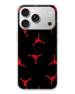 Чохол для iPhone 17 Pro з картинкою «Jordan Red Pattern» Чохол для iPhone 17 Pro з картинкою «Jordan Red Pattern»