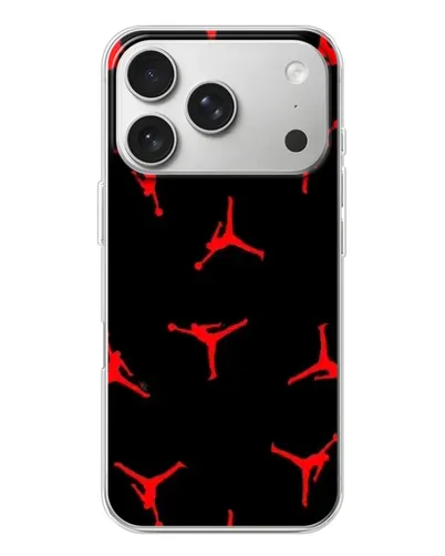 Чехол для iPhone 17 Pro с картинкой «Jordan Red Pattern» Чехол для iPhone 17 Pro с картинкой «Jordan Red Pattern»