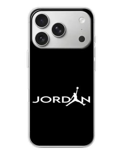 Чехол для iPhone 17 Pro с картинкой «Jordan White Logo» Чехол для iPhone 17 Pro с картинкой «Jordan White Logo»