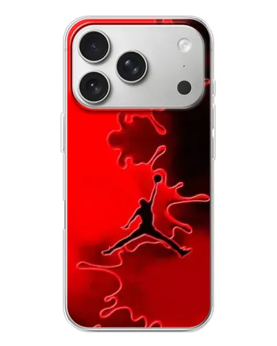 Чехол для iPhone 17 Pro с картинкой «Jordan Red Smoke» Чехол для iPhone 17 Pro с картинкой «Jordan Red Smoke»